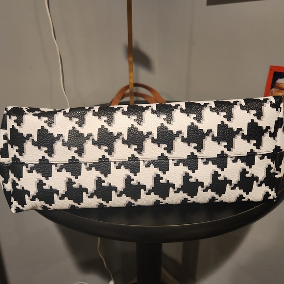 Thirty-One Black and White Houndstooth Tote - Picture 3 of 6